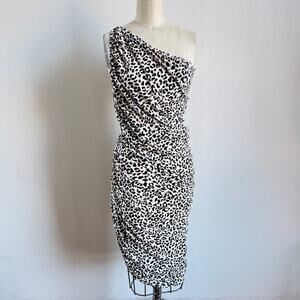 NORMA KAMALI Diana Leopard Print Pickleball Dress